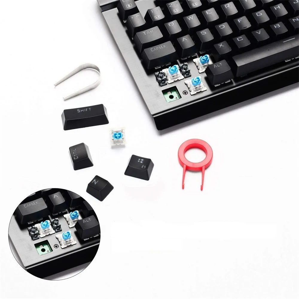 Механическая клавиатура Z 77 RGB с подсветкой 104 клавиш тактильные синие