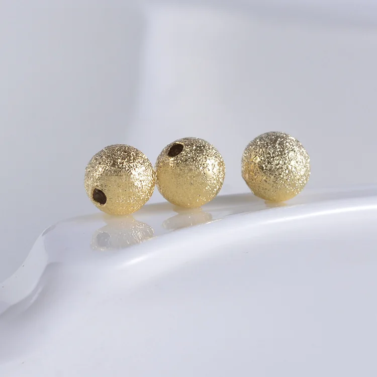 20 шт. круглые медные бусины золотого цвета с тусклой полировкой 3 4 5 6 мм |