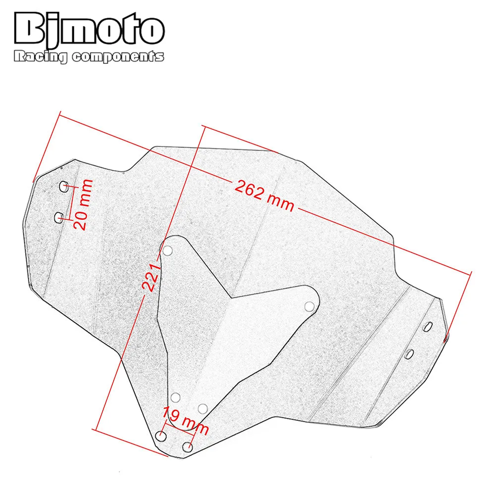 

MT03 FZ03 CNC Aluminum Motorcycle Windshield Windscreen For Yamaha MT-03 FZ-03 2015 2016 2017 2018 Motorbike Part