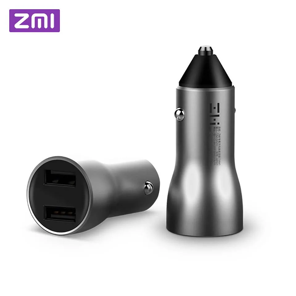 Оригинальное автомобильное зарядное устройство ZMI с двумя USB-портами 18 Вт быстрая