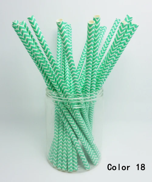 25 шт светло зеленые шеврон полосатые бумажные соломинки для напитков вечеринки