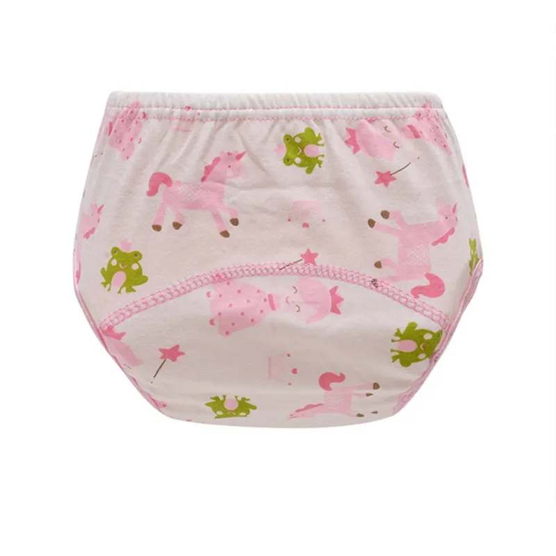 E 1Pcs Cute Baby Cotton Training Pants Panties Baby Diapers Reusable Nappies Cloth Diaper Washable Infant Children Underwear Nappy - Цвет: E