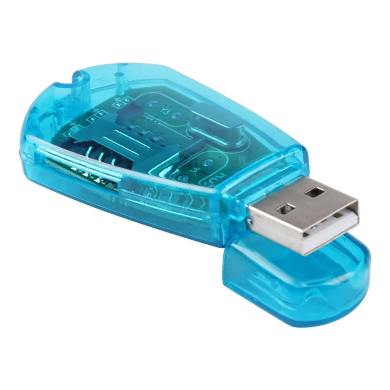 SIANCS для ПК высокоскоростной 1 шт. портативный синий USB кард ридер сотовых