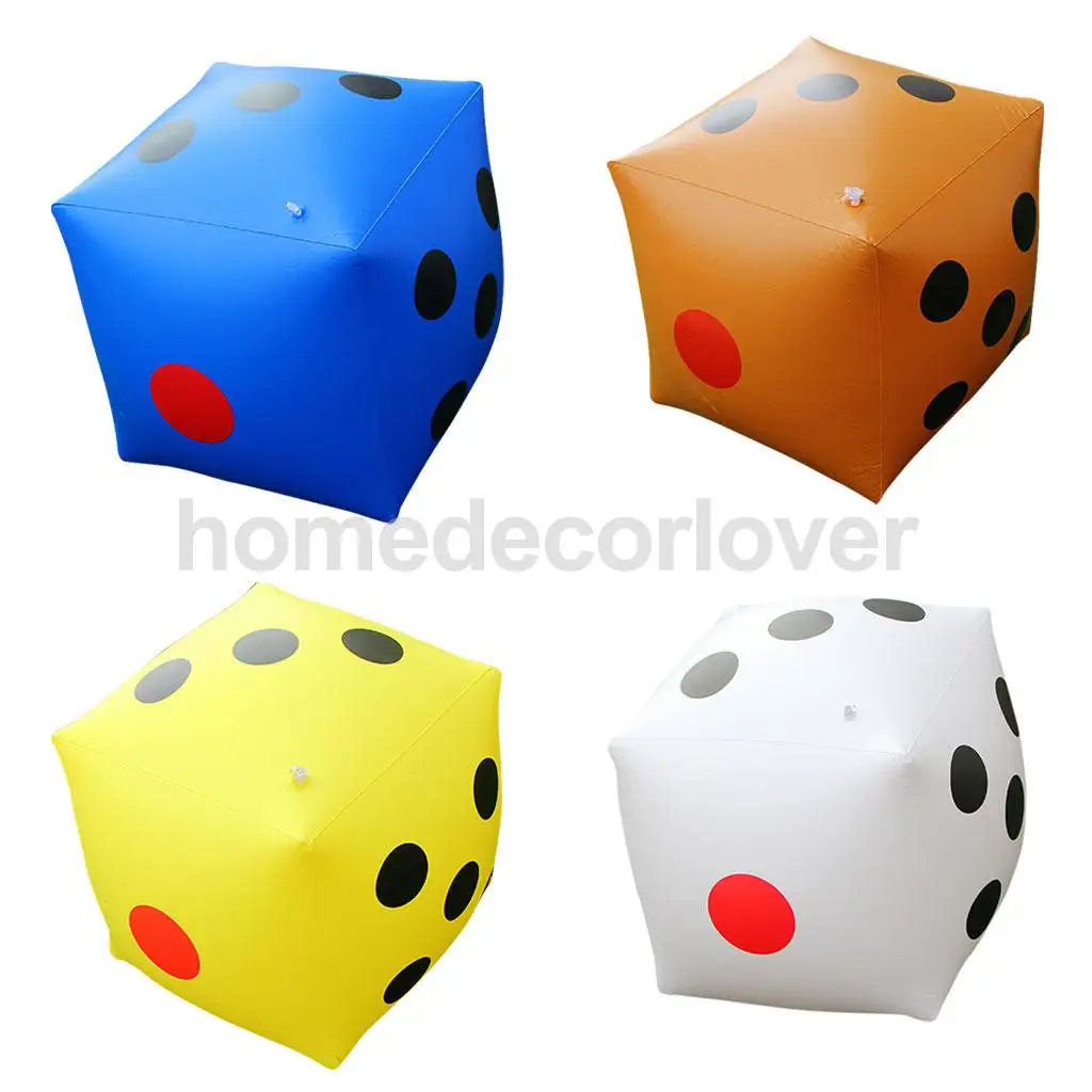 

Big Inflatable Dice Pool Toy Party Favours Play Game Toys