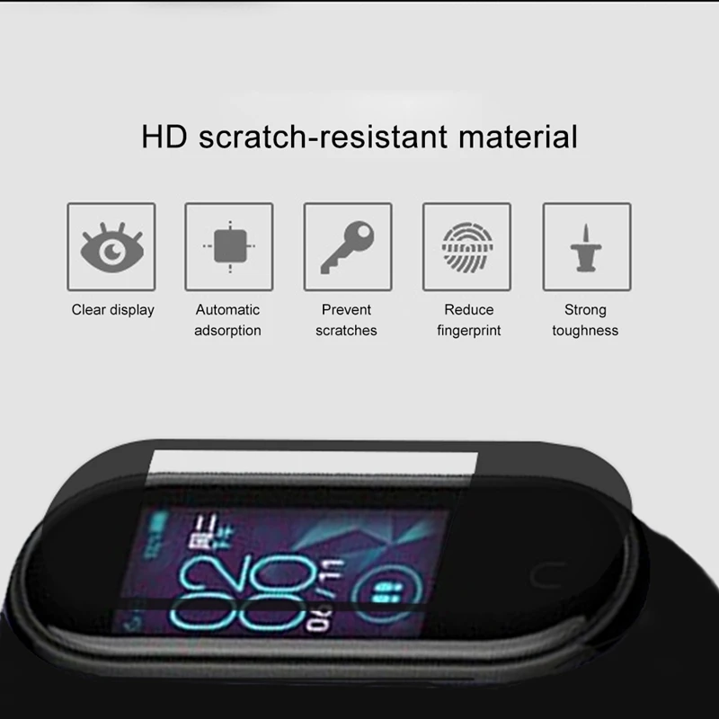 YUEDAER чехол с мультяшным принтом для Xiaomi mi Band 4 защитная пленка для экрана мягкая пленка mi Band 4 защитная пленка для экрана mi band 4 аксессуары