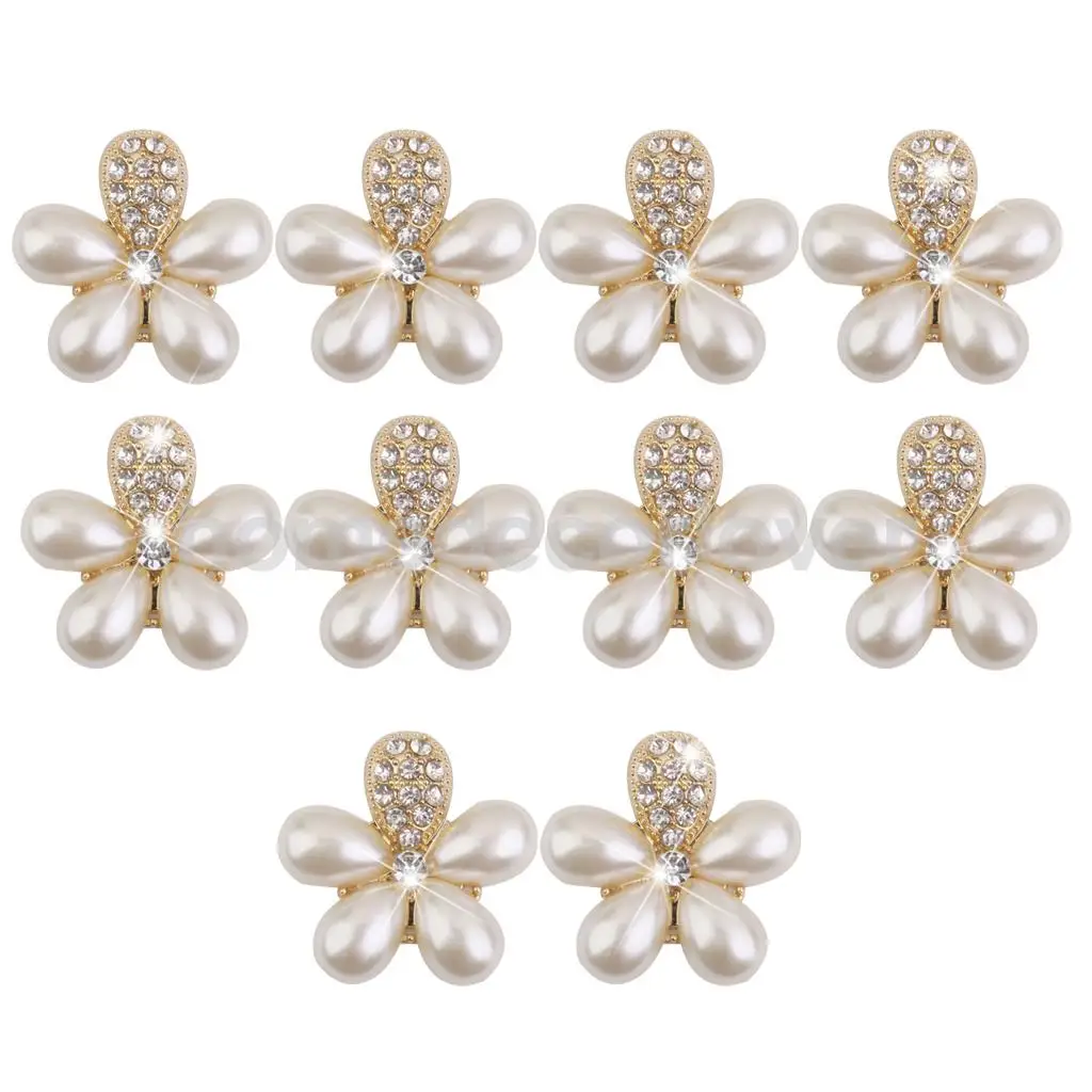 10 шт. жемчужные украшения стразы с плоской задней стороной скрапбукинг