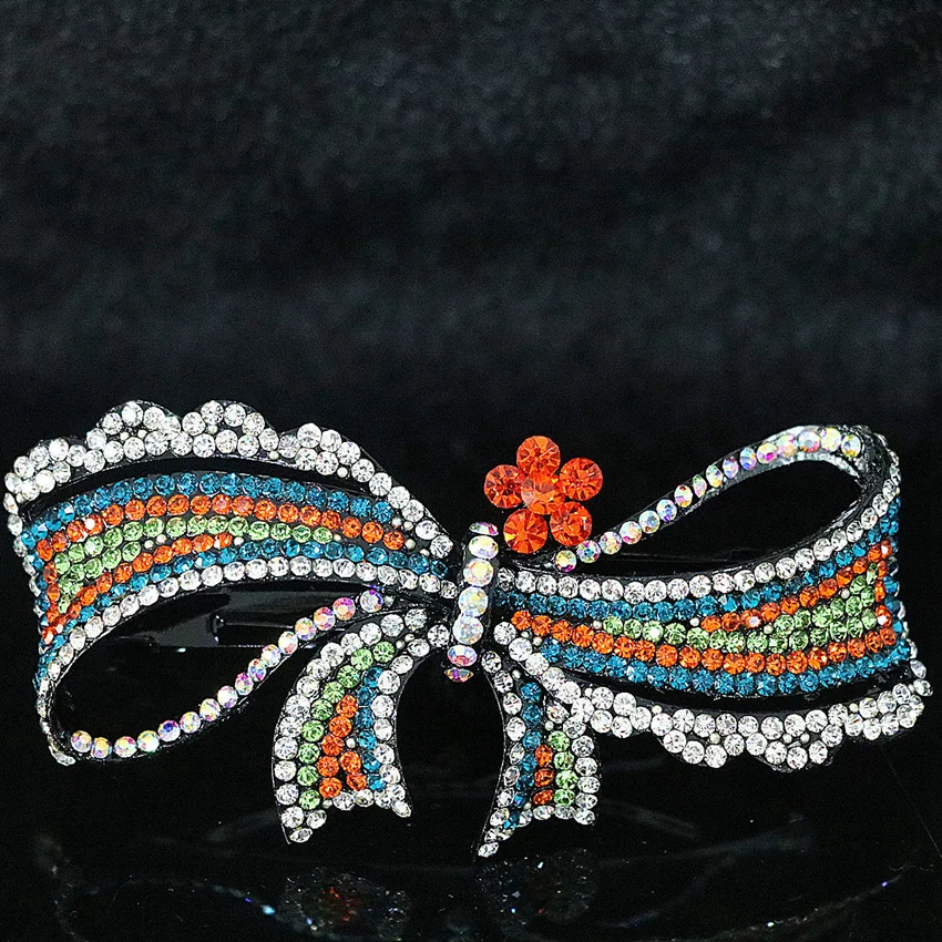 

17 shape clips hairpins rhinestone crystal inlay hair headdress barrette head headwear jewelry accessories for women B1258