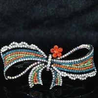 17 shape clips hairpins rhinestone crystal inlay hair headdress barrette head headwear jewelry accessories for women b1258