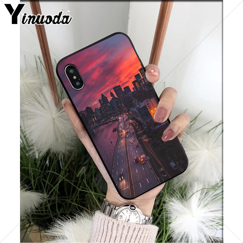 A4 Yinuoda Нью-Йорк ТПУ Мягкий силиконовый чехол для телефона iPhone 6S 6plus 7 7plus 8 8Plus X Xs MAX 5 5S XR - Цвет: A4