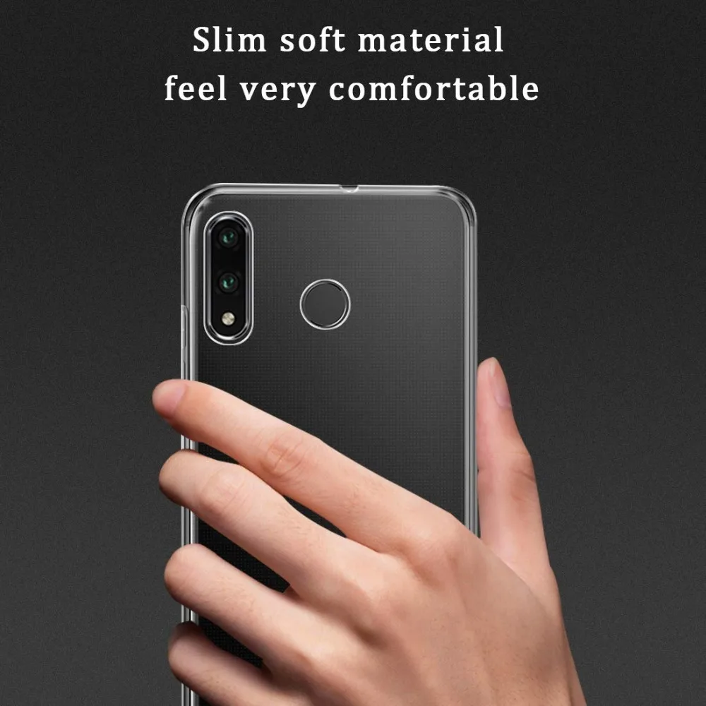 Мягкий чехол для телефона иp ТПУ прозрачные чехлы huawei P30 Lite Прозрачный с надписью