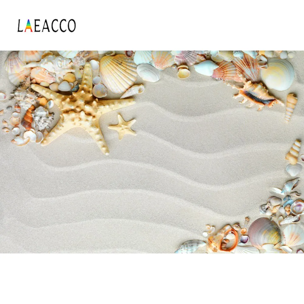 Laeacco вечерние фоны для детской фотосъемки с тропическим ракушками морской