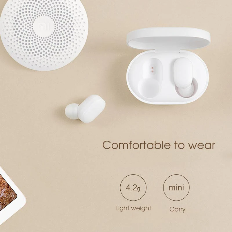Xiaomi Bluetooth наушники Mi AirDots TWS беспроводные вкладыши с микрофоном и зарядным