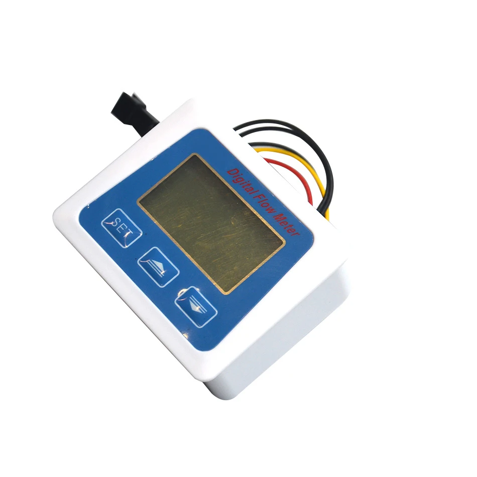 Цифровой датчик расхода топлива с ЖК дисплеем расходомер для воды и жидкости