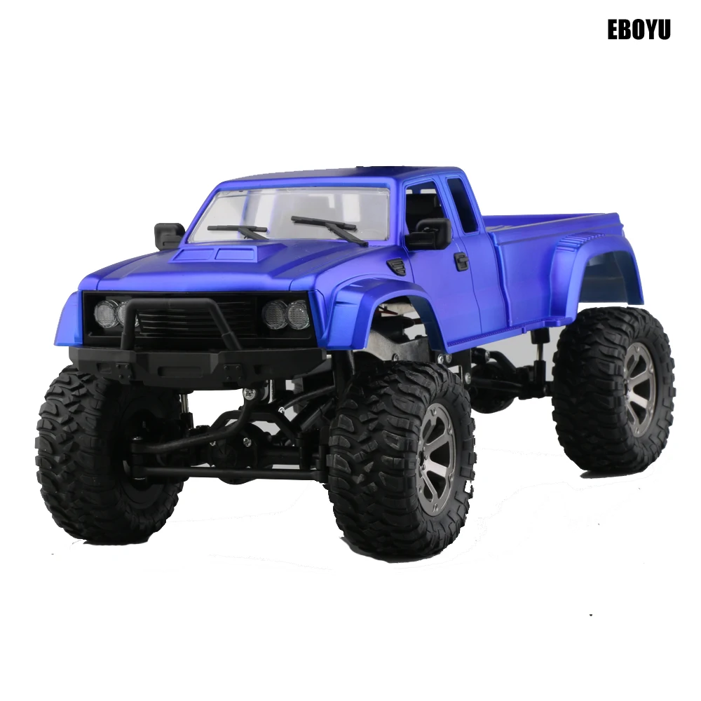 EBOYU FY002A 2,4 Ghz 1/16 4WD внедорожник RC грузовик с передним светодиодный светильник матовый военный RC грузовик RTR