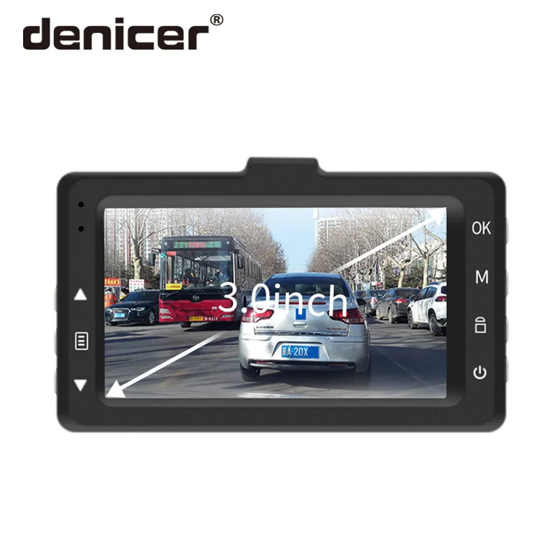 Denicer M20P Автомобильный видеорегистратор Full HD 720P 3 0 дюймов экран dvr Авто регистратор