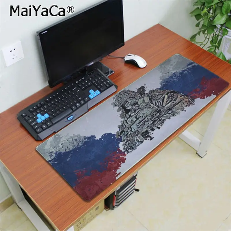 Красивое аниме Maiyaca KAPKAN RAINBOW SIX большой коврик для мыши ПК компьютерный резиновый