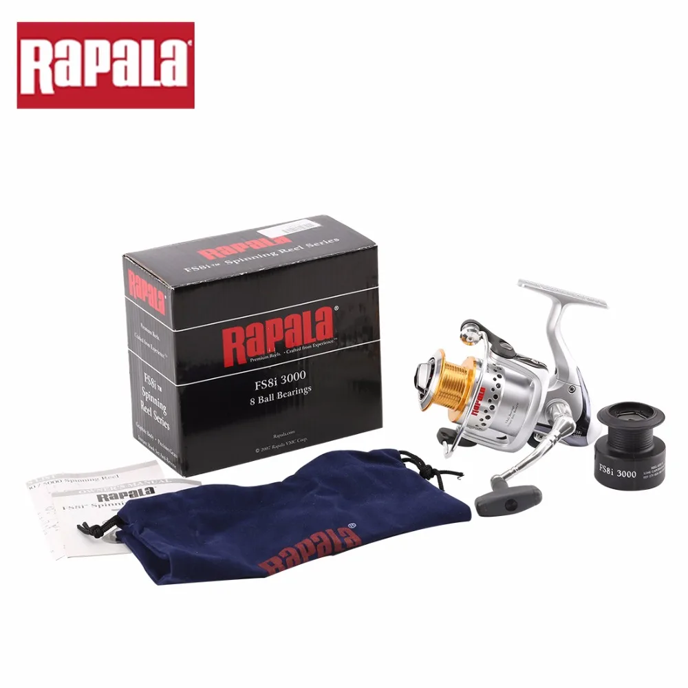 Rapala FS8i 1000 2000 3000 Спиннинг Катушка Рыбалка 8BB + 5.1 RB: 1 Оригинальные Алюминиевые