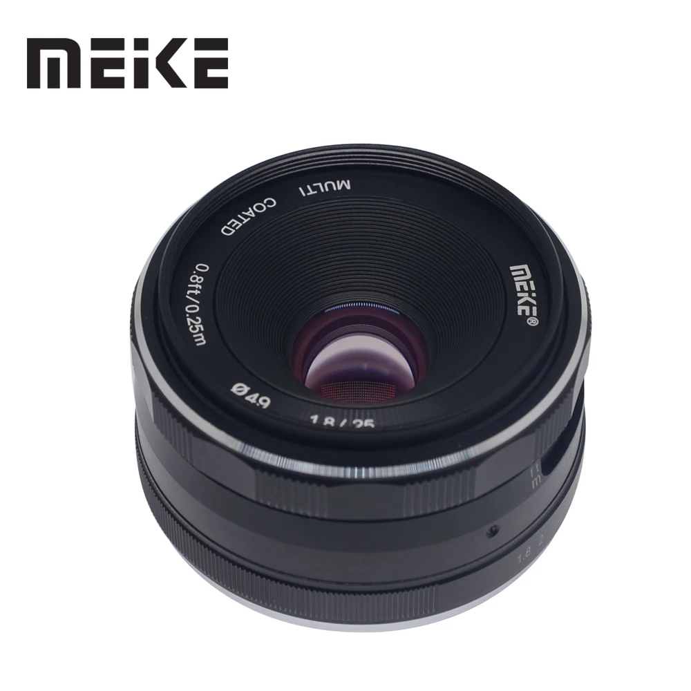 Meike 25 мм F1.8 Prime объектив APS-C широкоугольный руководство для sony E Mount/для M4/3 камер A7