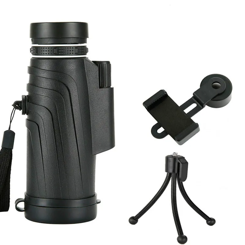 Монокулярный телескоп с зумом 50x52 для смартфона камеры кемпинга походов рыбалки