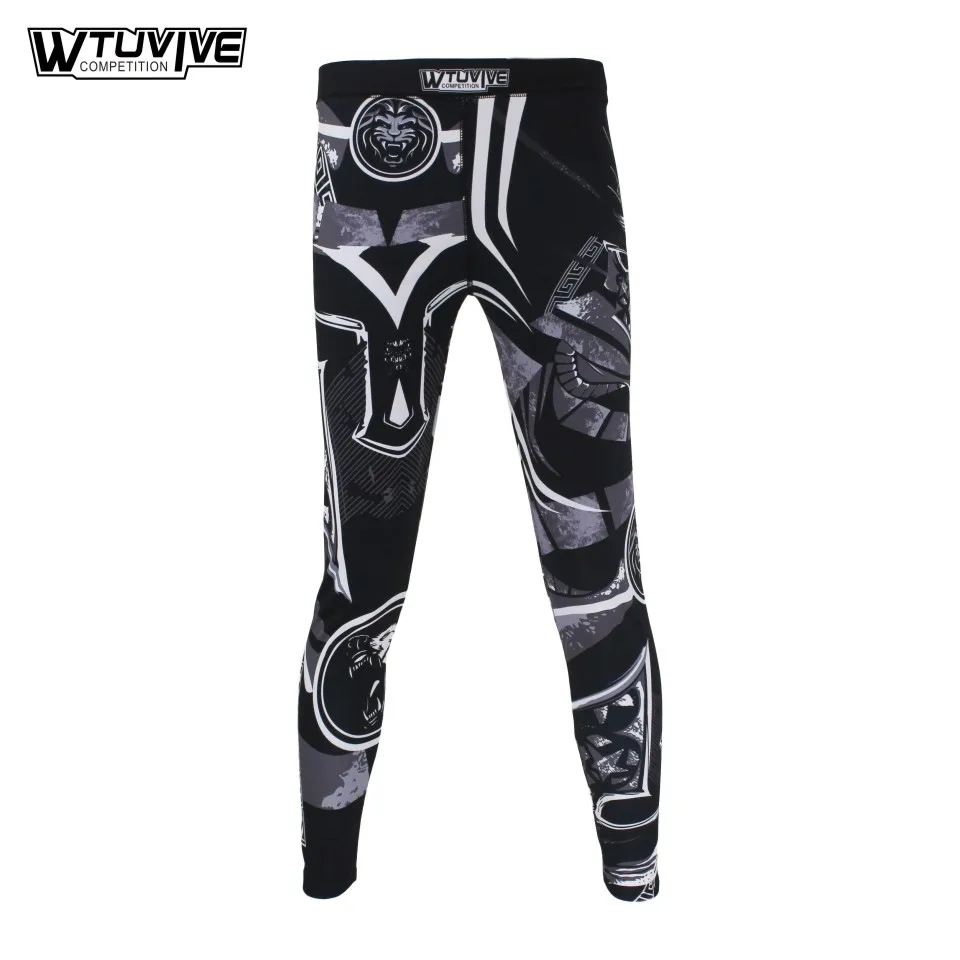 WTUVIVE MMA черный самурайский Броня дышащая одежда для фитнеса бойцов штаны Тигр