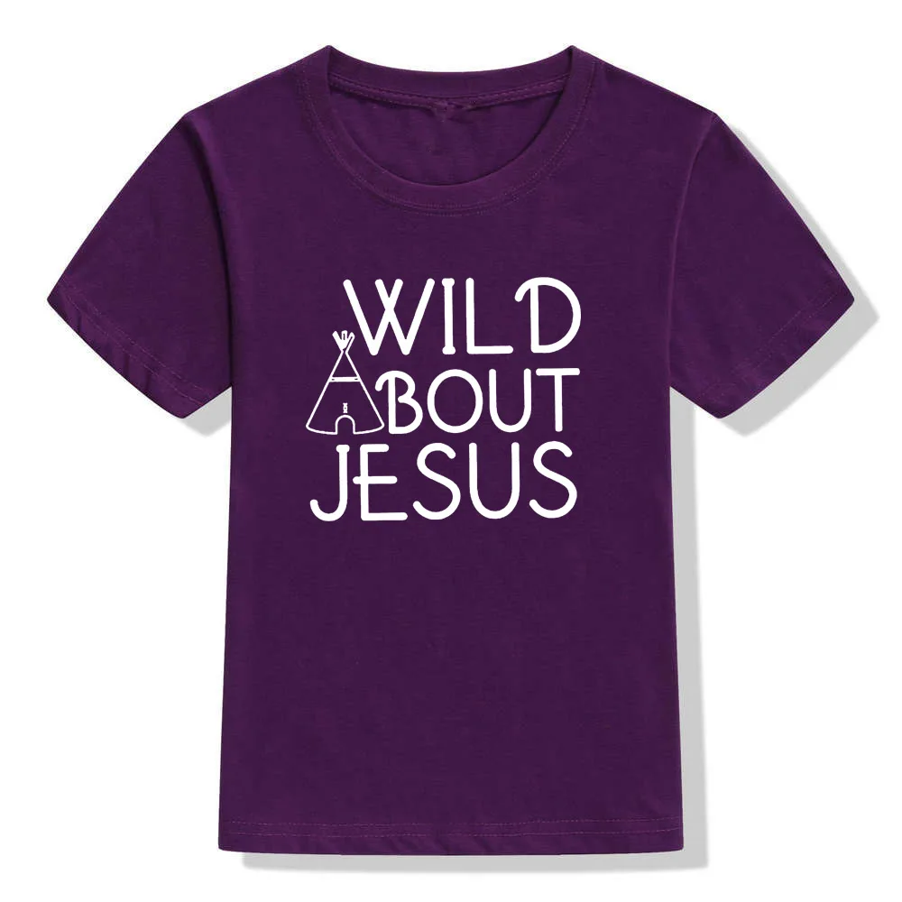 Wild Bout/Детские топы с надписью «Jesus», летняя футболка для маленьких девочек Детская футболка с короткими рукавами летняя одежда для маленьких девочек Футболка
