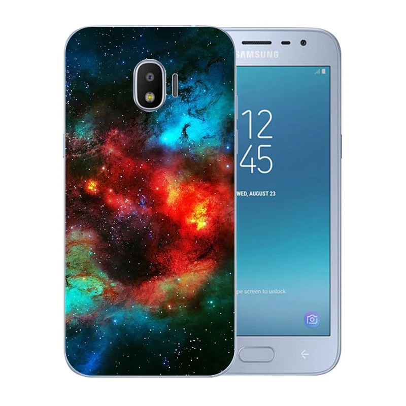 5 0 дюйма для Samsung Galaxy J2 Pro 2018/SM-J250F силиконовый прозрачный чехол из ТПУ с рисунком