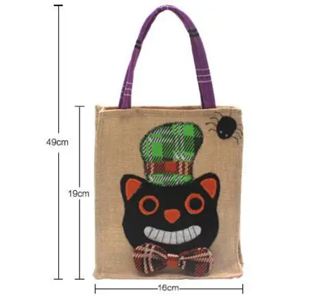 Хэллоуин 2020 дети рюкзак сумка ручной работы хлопок шоппинг Школы Путешествия