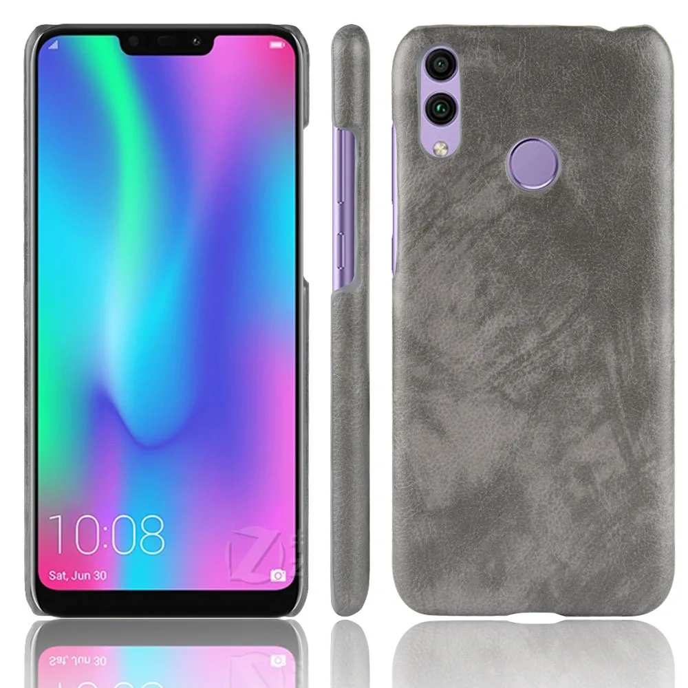 Для Huawei Honor 8C чехол 6 26 дюймов роскошный Личи Striae искусственная кожа Твердый для