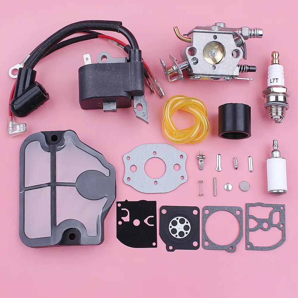 Карбюратор катушка зажигания Комплект для Husqvarna 136 137 141 142 36 запчасти бензопилы Zama