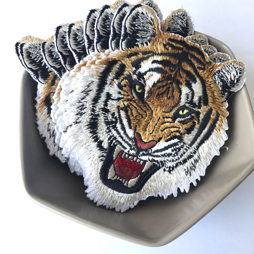 1 шт. вышитые джинсовые нашивки с рисунком тигра|embroidered iron|iron onembroidered iron on |