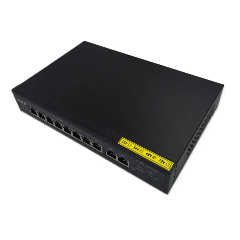 ANDDEAR VV9 24v ~ 48В 8 портовый гигабитный неуправляемый poe коммутатор 8*10/100 Мбит/с POE poort
