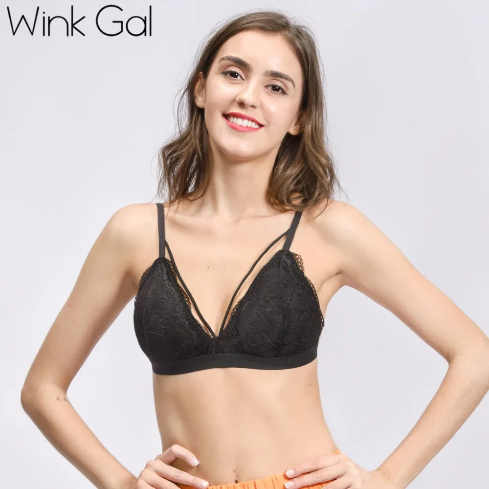 Wink Gal новый черный кружевной женский Бралетт сексуальное женское белье для