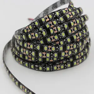 Черная Светодиодная лента водонепроницаемая 5 м 3528 2835 SMD|led ribbon|black pcbstrip light waterproof |