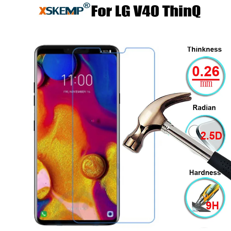 Высококачественное закаленное стекло для защиты экрана от трещин LG G7 ThinQ/Q Stylus/Q7
