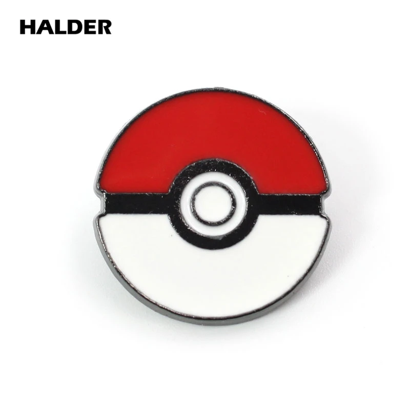 Аниме halder Pokemon Monsters Eevee модные ювелирные изделия бросок poke Броши с шариком ASH KETCHUM булавки Нагрудный значок аксессуар подарок