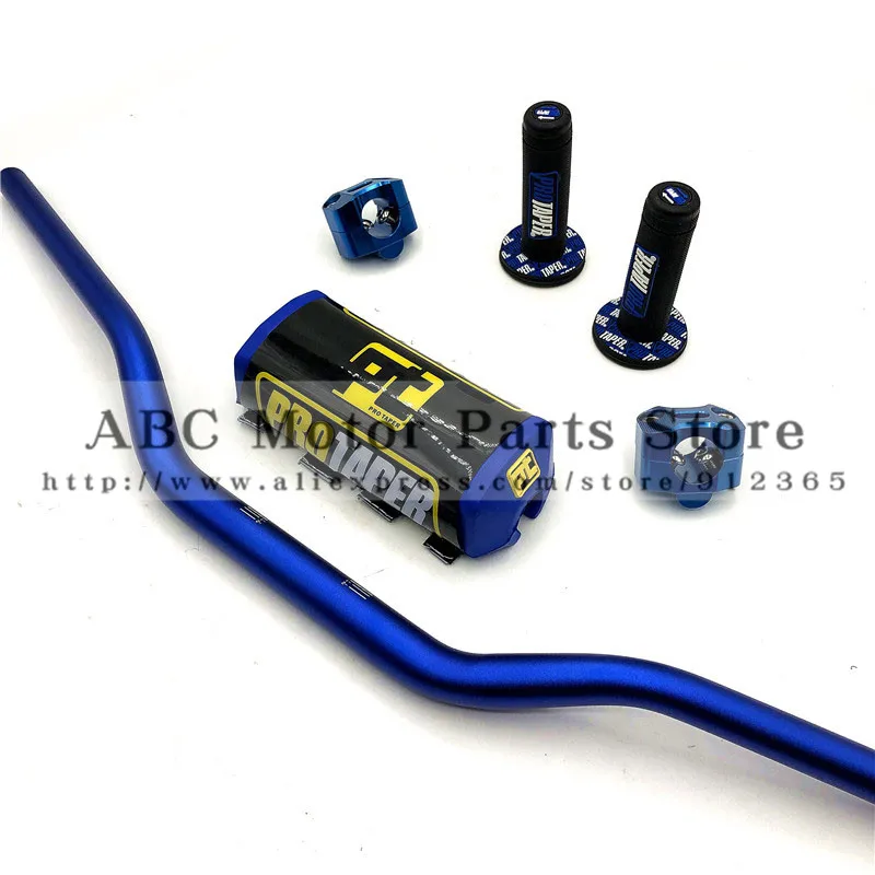 

Motorcycle Handlebar 1-1/8" Handle bar Pads Grips Pit Pro Racing Dirt Pit Bike Motorcycle CNC 28.5mm Adapter PRO TAPER Grips