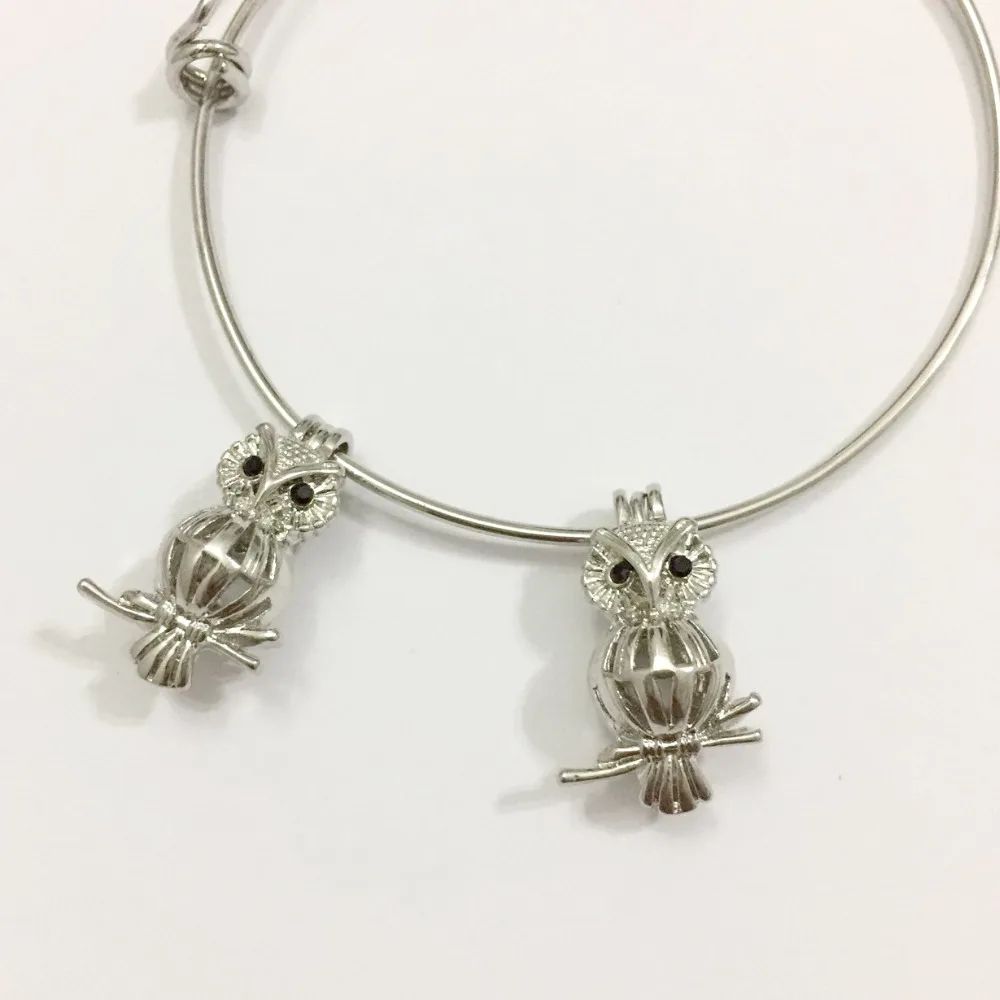 A + черный циркониевый медальон с глазами совы можно положить в жемчужные