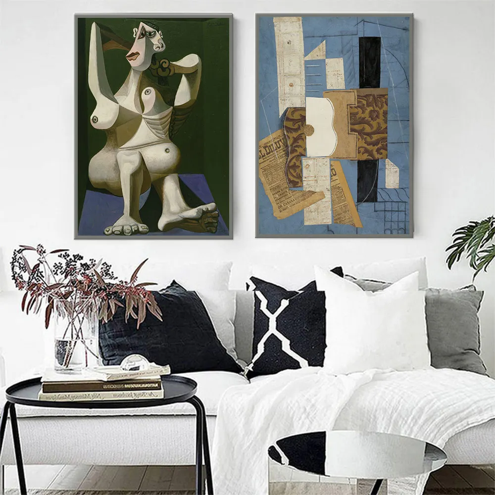 Абстрактные скандинавском Плакаты и печать поп Книги по искусству Куадрос Decoracion