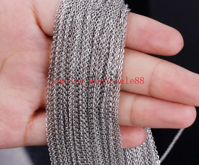 Лот 10 метров тонкий 2 мм овальное соединение из нержавеющей стали Rolo цепи