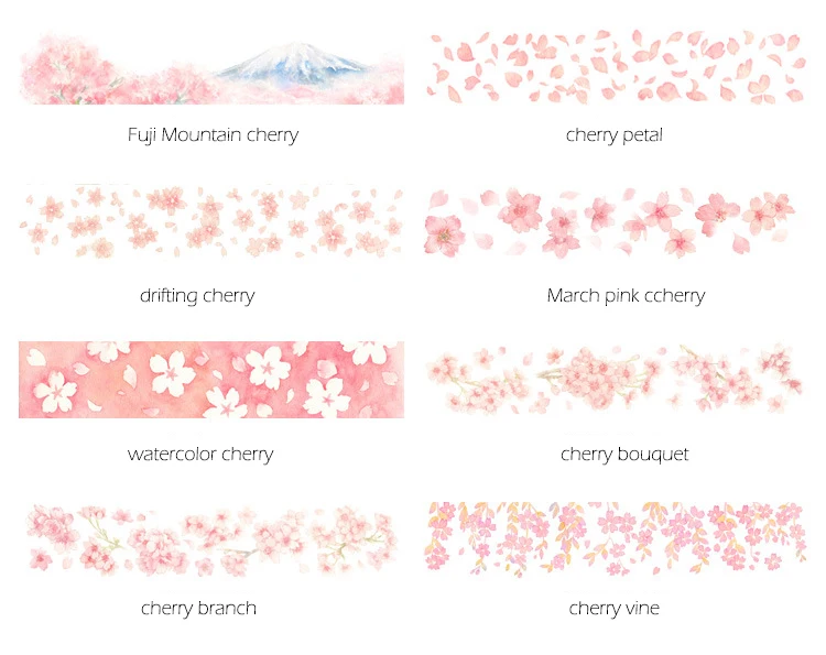 

20mm*7m Kawaii Cute Sakura Flower Petal Washi Tape DIY Stickers Scrapbooking Masking Tape School Supplies Bullet Journal sl1295