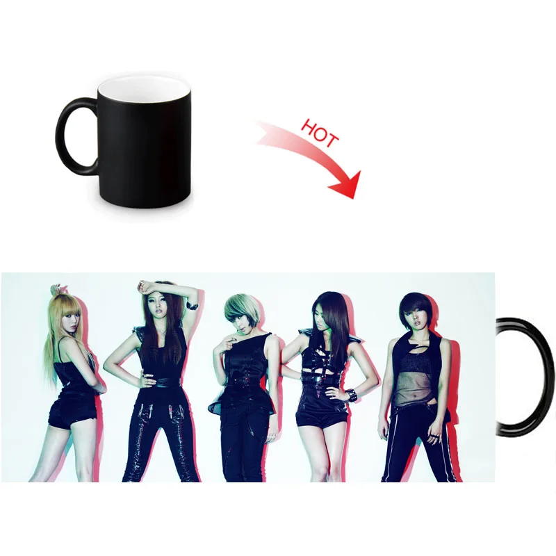 Веселые кружки с 4 минутными рисунками волшебные цвета меняющие кофейные