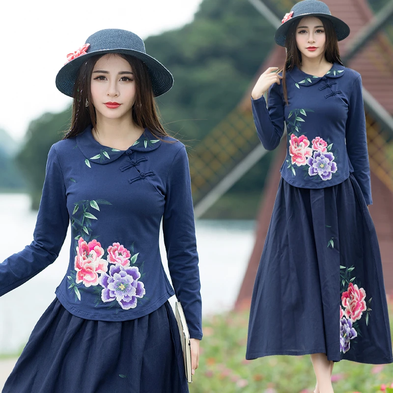 Мода Harajuku футболка женская 2019 Новый Camisetas Mujer цветочной вышивкой элегантное