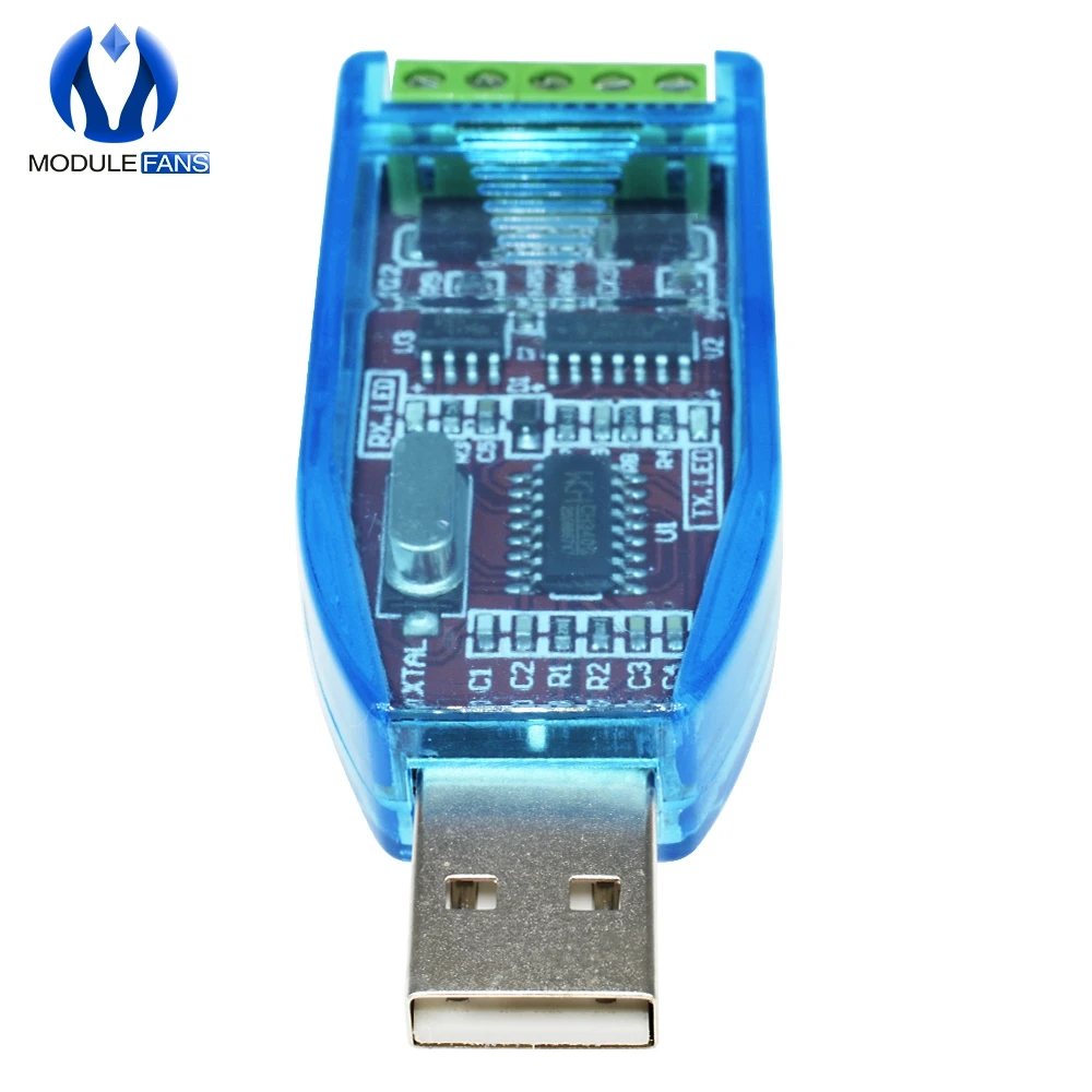 Промышленный USB в RS485 преобразователь обновление защиты RS485 конвертер Совместимость V2.0 Стандартный RS-485 Соединительный Модуль платы