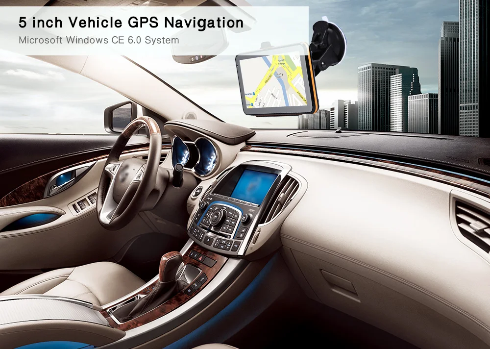 5 дюймов 8 Гб HD Автомобильный gps навигатор FM Bluetooth Navitel последняя Европа Америка карта Sat nav грузовик gps навигаторы автомобильные
