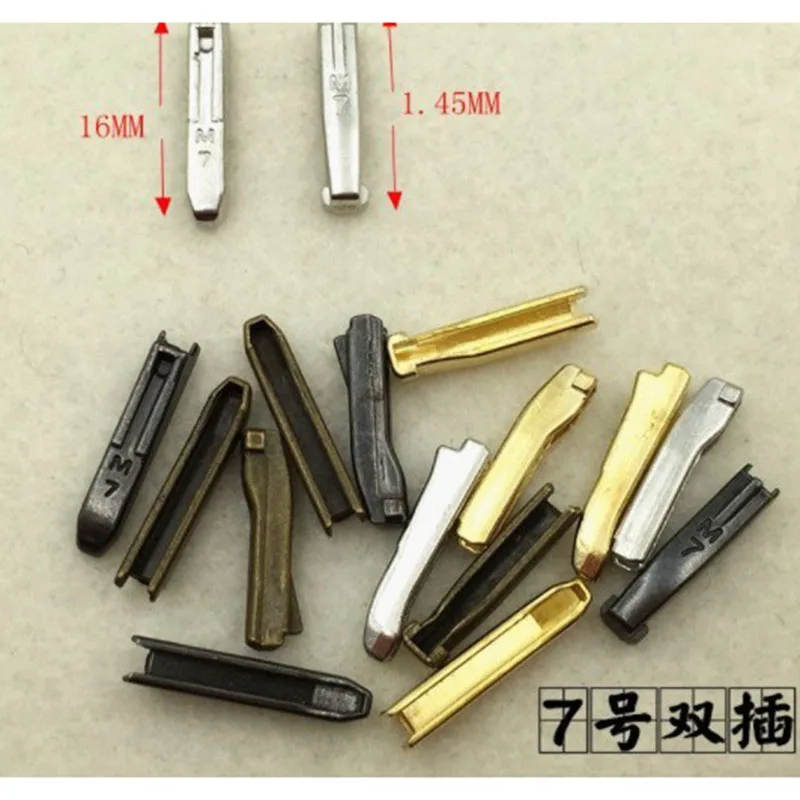 50pairs/lot 3# 5# 8# 10# double open ends one end golden silver gun black bronze insert zipper stoppers accessories874 | Дом и сад