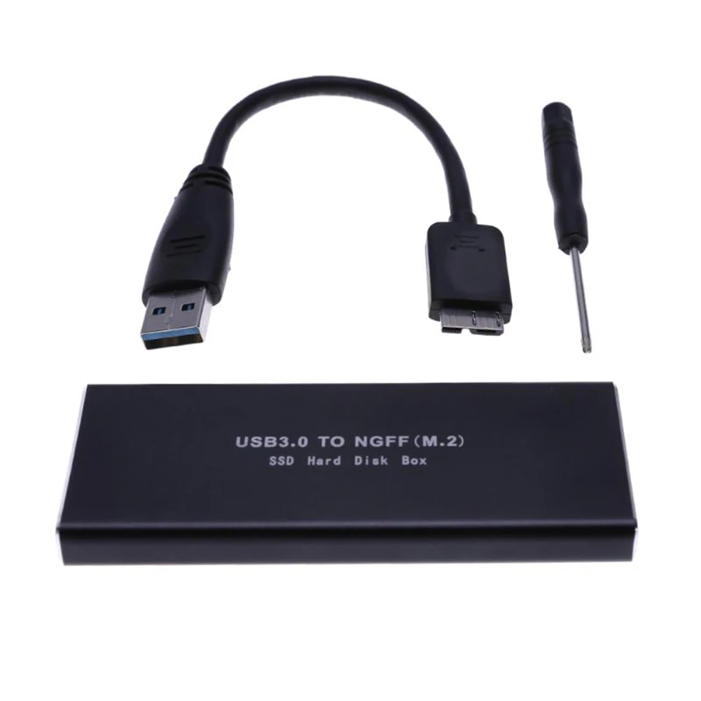 Внешний корпус M.2 NGFF на USB 3 0 SSD SATA HDD алюминиевый бокс для hdd usb 0|Корпус жесткого
