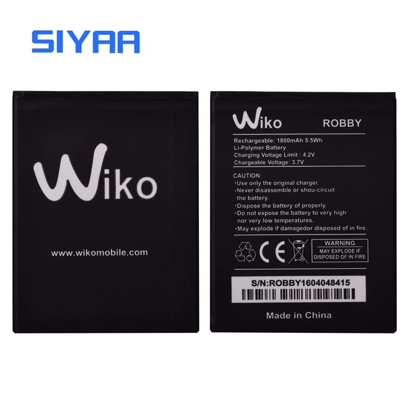 Оригинальный SIYAA батарея для Wiko robby мобильный телефон высокомощный аккумулятор