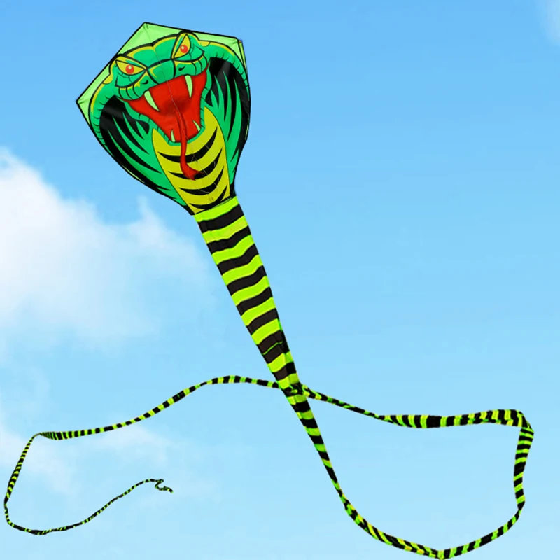 Weifang-cometa de serpiente grande para adultos, cometa con línea de mango, juguetes al aire libre, pájaro, águila, animal