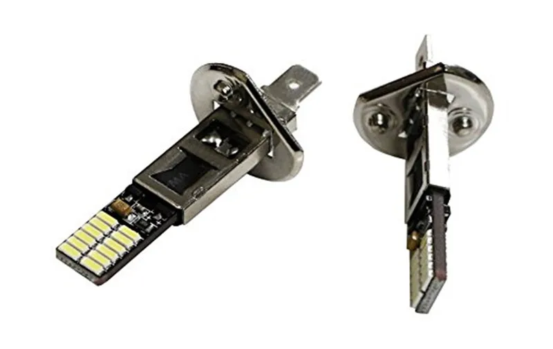 4 шт. супер белый 6500K H1 H3 24-SMD Белый светодиодный Противотуманные фары для вождения DRL Canbus противотуманные фары