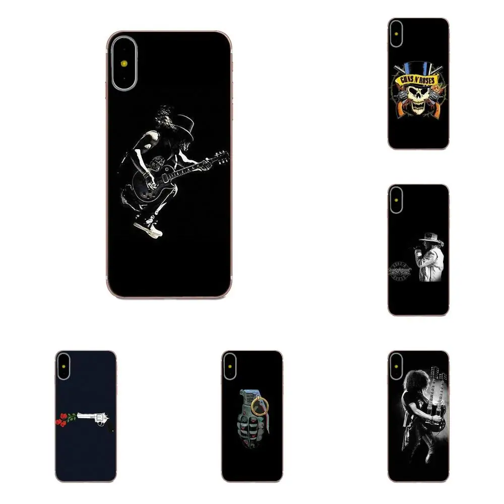 Мягкий оригинал для Apple iPhone 4 4S 5 5C 5S SE 6 6S 7 8 Plus X XS Max XR Guns N Roses|Чехлы-накладки| |